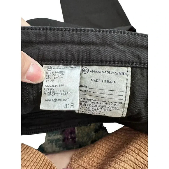 Adriano Goldschmied The Prima Mid Rise Cigarette Straight Leg Jean Size 31R - Picture 3 of 5